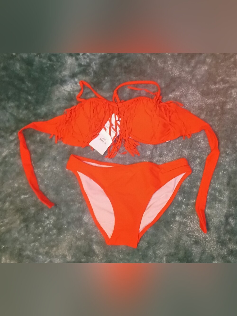 2-Piece Fashion Fringe Bikini Swimwear New! One Large & One Medium Available